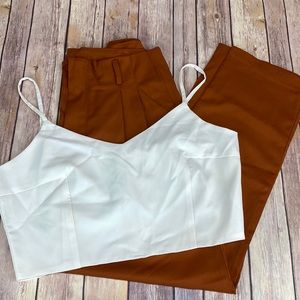 SHEIN Two-Piece Crop Top and Pants